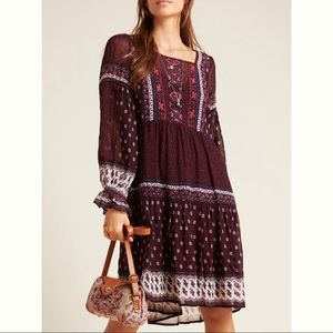 Anthropologie Beaded Midi Dress